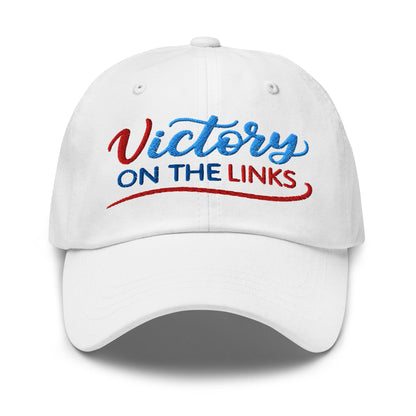 Victory on the Links Fun and Unique Embroidered Golf Cap - Funny Golf Tee by Swing Epic
