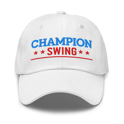 Champion Swing Star-Studded Fun Embroidered Golf Cap - Funny Golf Tee by Swing Epic