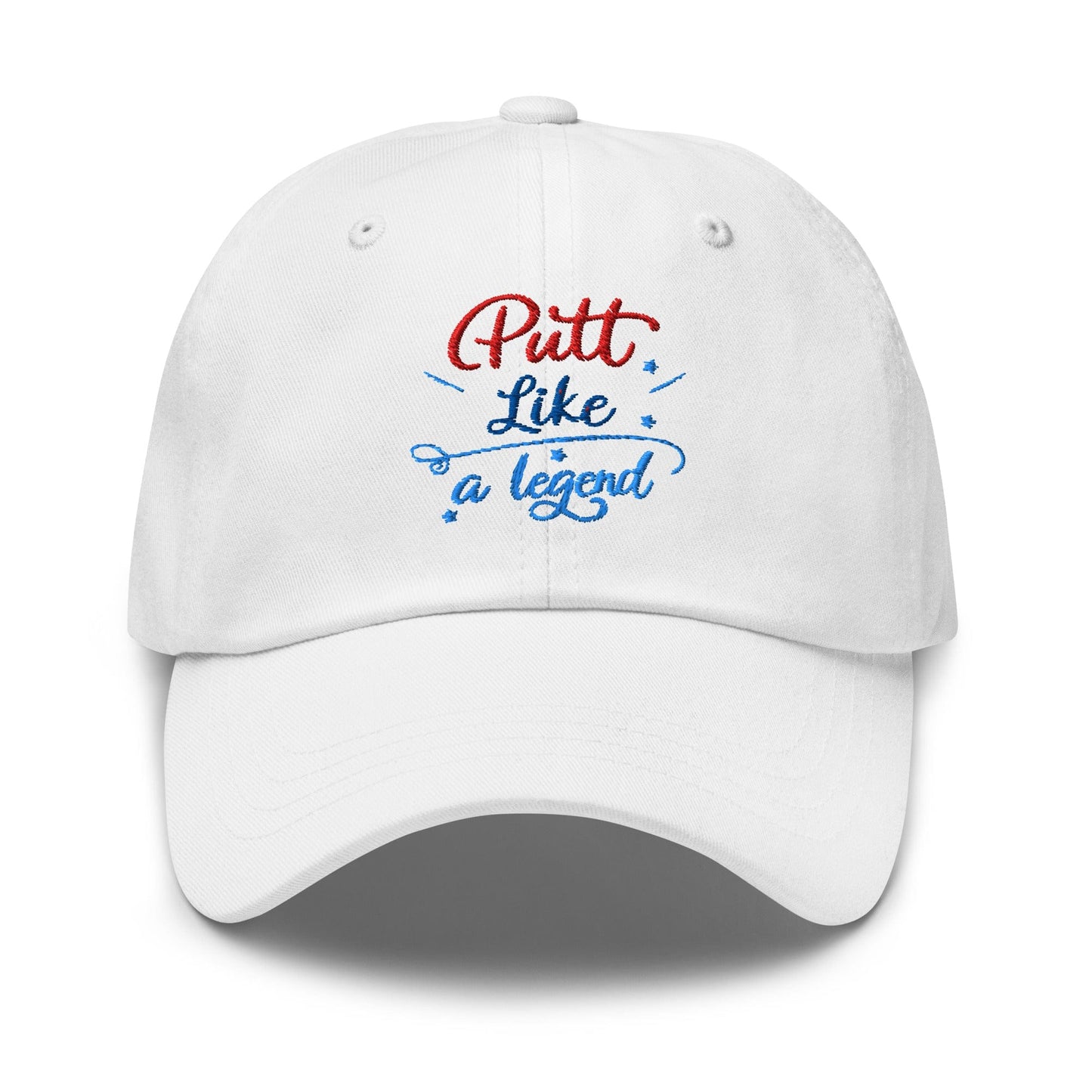 Putt Like A Legend Fun Embroidered Golf Cap - Funny Golf Tee by Swing Epic