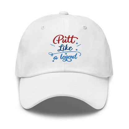 Putt Like A Legend Fun Embroidered Golf Cap - Funny Golf Tee by Swing Epic
