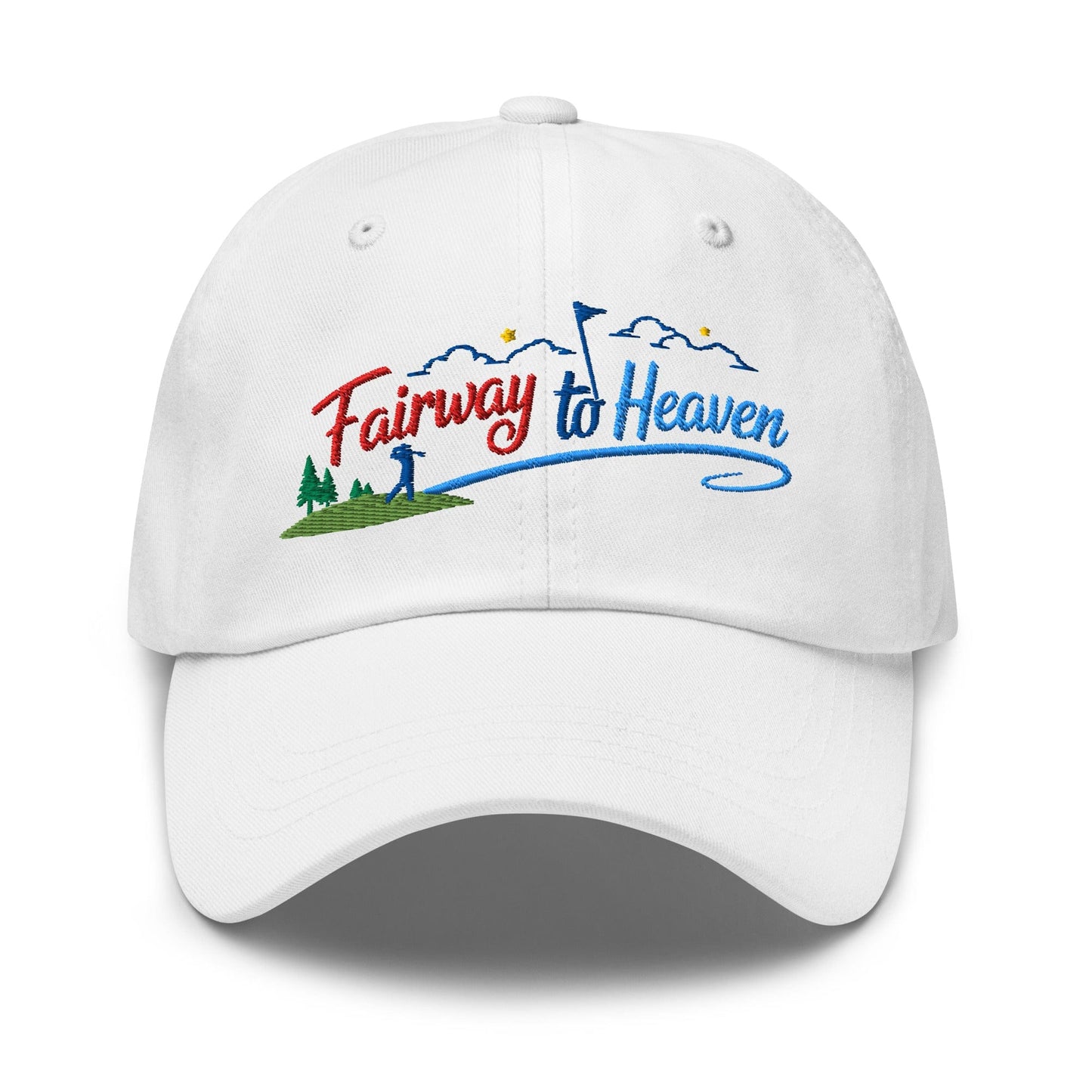 Fairway to Heaven Embroidered Golf Cap - Funny Golf Tee by Swing Epic