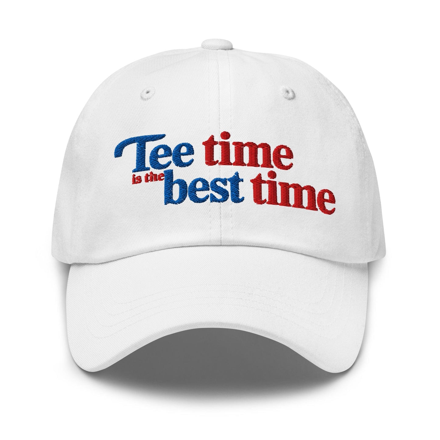 Tee Time is the Best Time Embroidered Golf Cap - Funny Golf Tee by Swing Epic