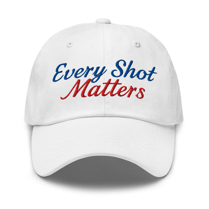 Every Shot Matters Fun Embroidered Golf Cap - Funny Golf Tee by Swing Epic