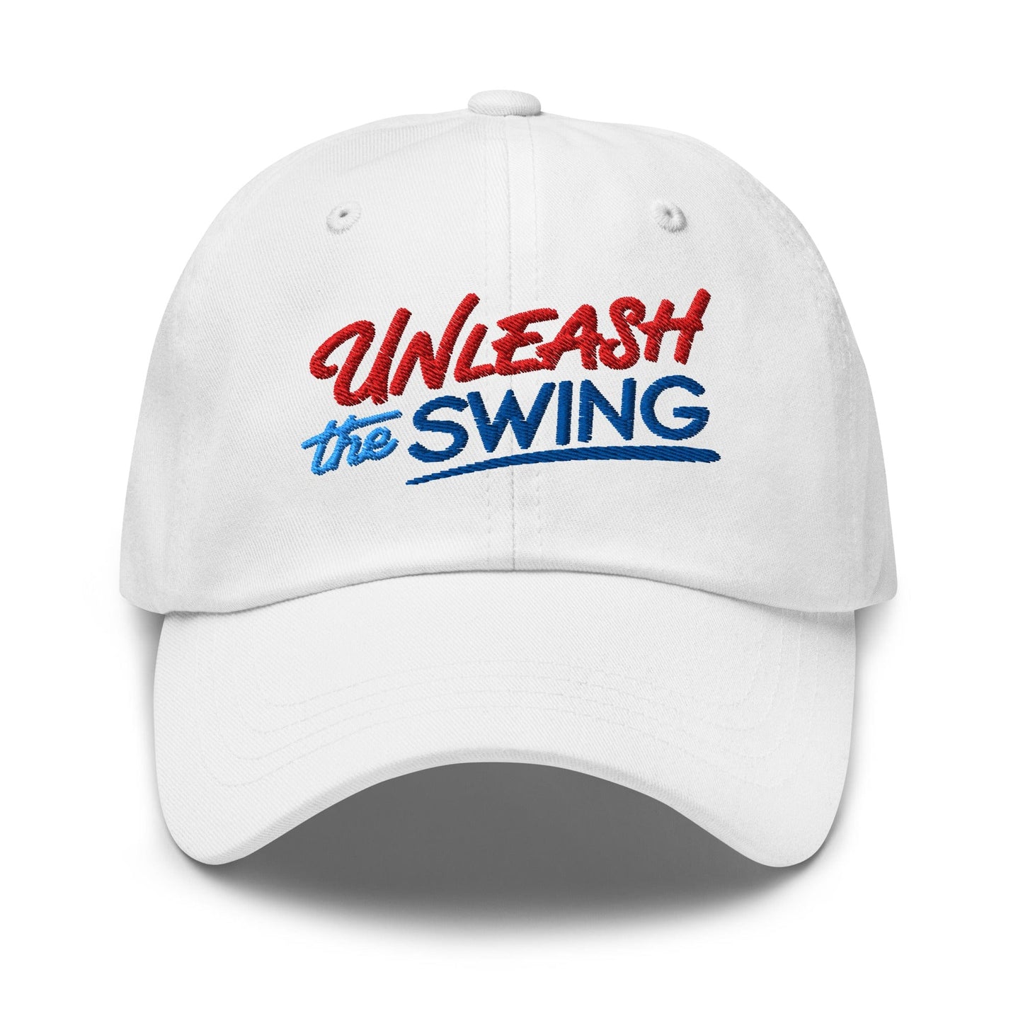 Unleash The Swing Embroidered Golf Cap - Funny Golf Tee by Swing Epic