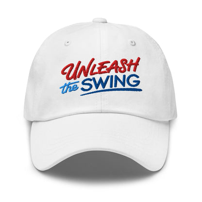 Unleash The Swing Embroidered Golf Cap - Funny Golf Tee by Swing Epic