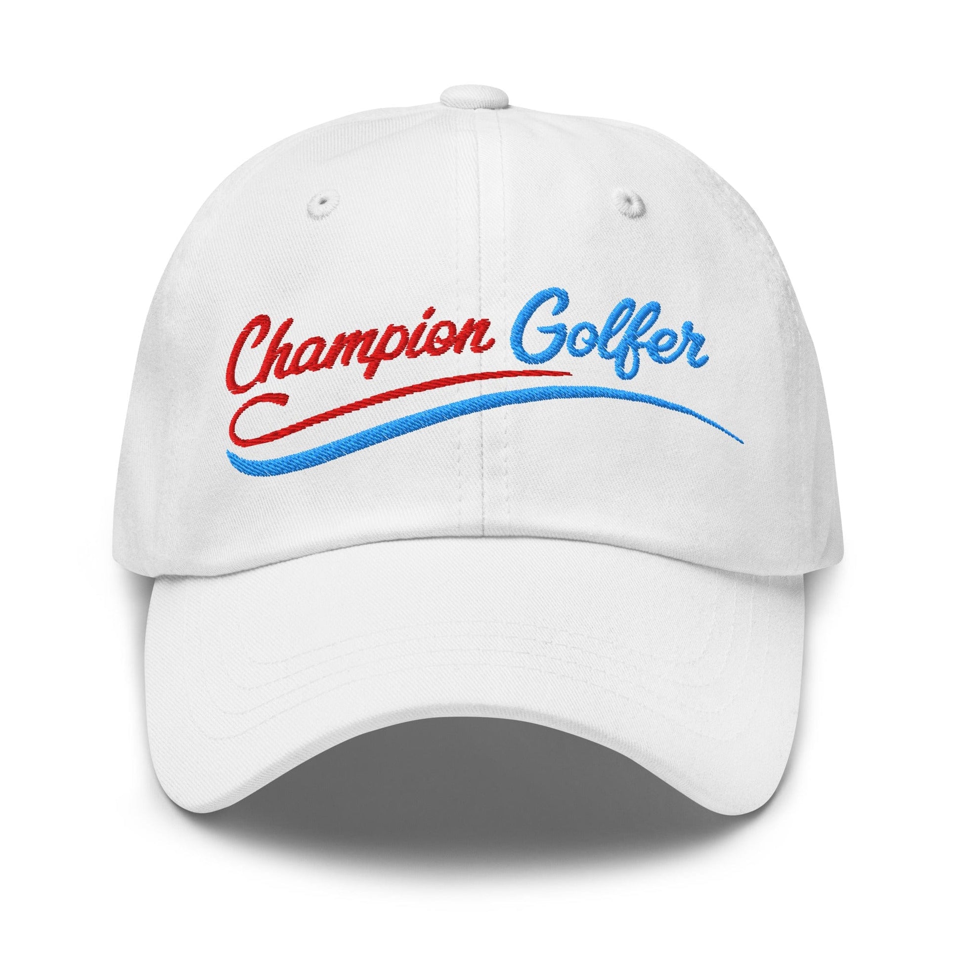 Champion Golfer Sparkling Star Fun Embroidered Golf Cap - Funny Golf Tee by Swing Epic