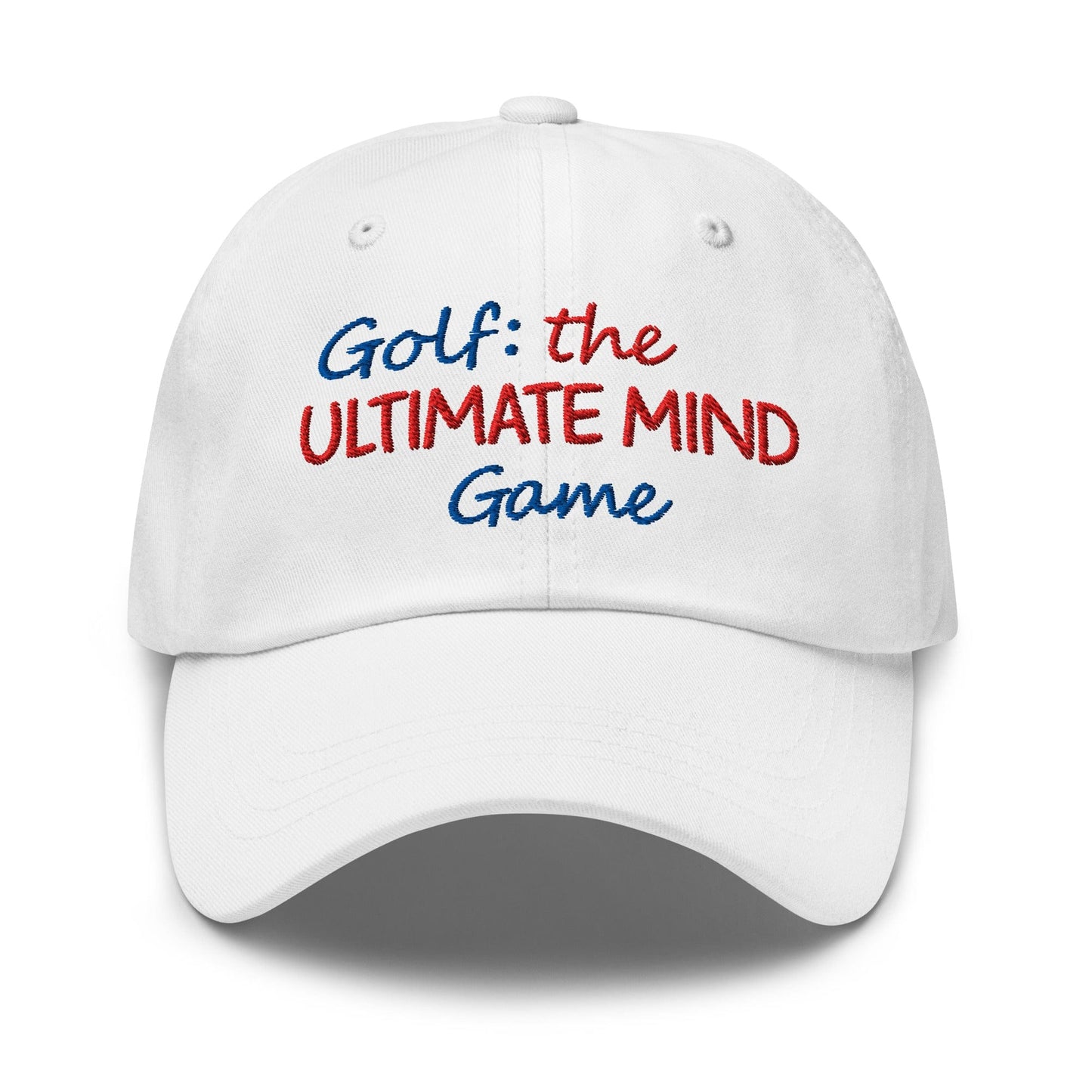 Golf: The Ultimate Mind Game Embroidered Golf Cap - Funny Golf Tee by Swing Epic