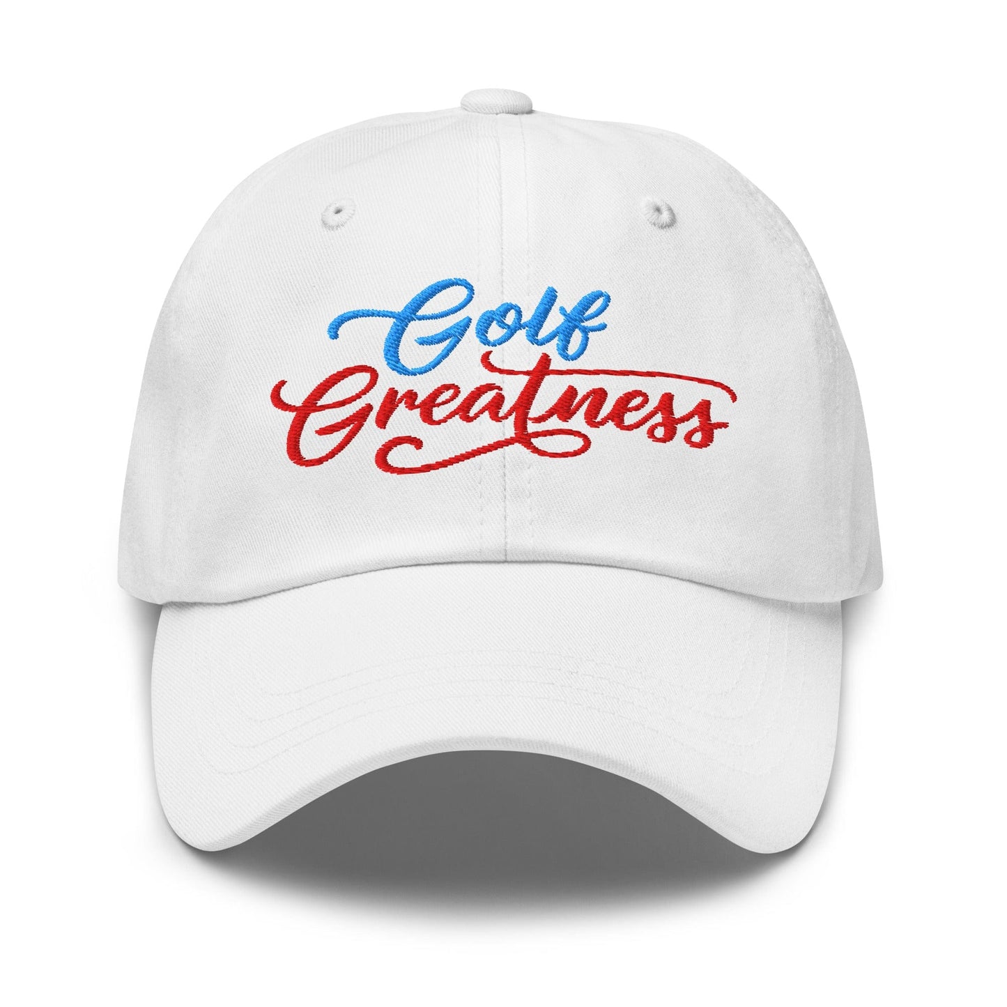 Golf Greatness Embroidered Golf Cap - Funny Golf Tee by Swing Epic