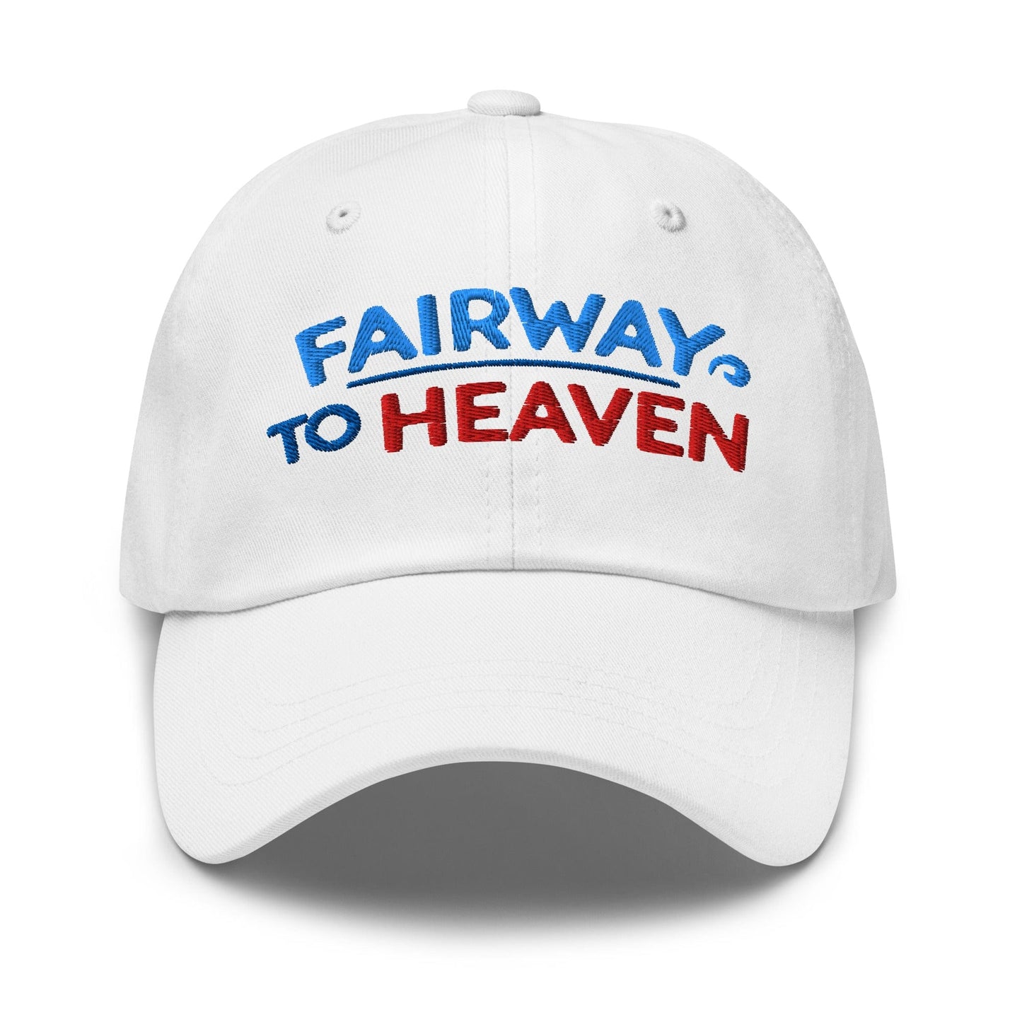Fairway To Heaven Fun Spirit Embroidered Golf Cap - Funny Golf Tee by Swing Epic