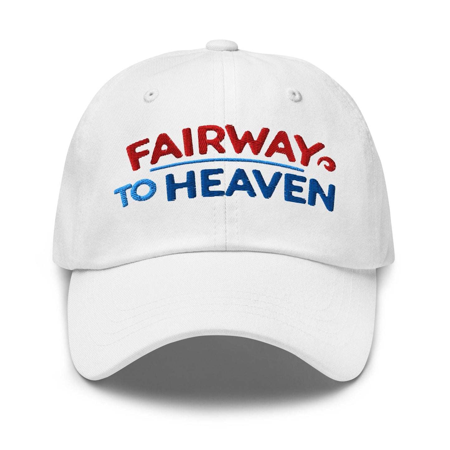 Fairway To Heaven Fun Spirit Embroidered Golf Cap - Funny Golf Tee by Swing Epic