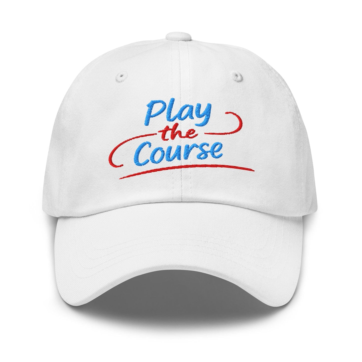 Play the Course Fun Spirit Embroidered Golf Cap - Funny Golf Tee by Swing Epic