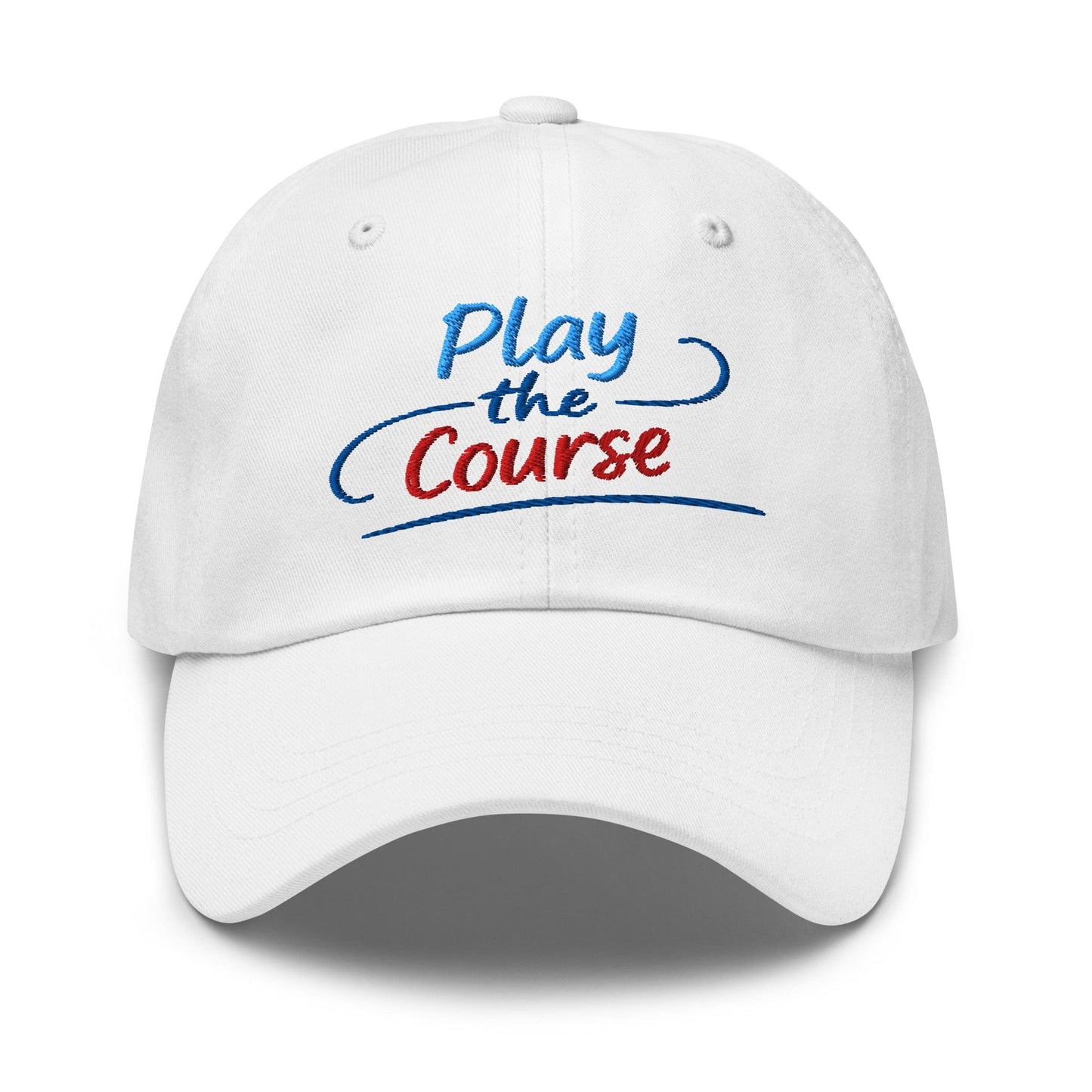 Play the Course Fun Spirit Embroidered Golf Cap - Funny Golf Tee by Swing Epic