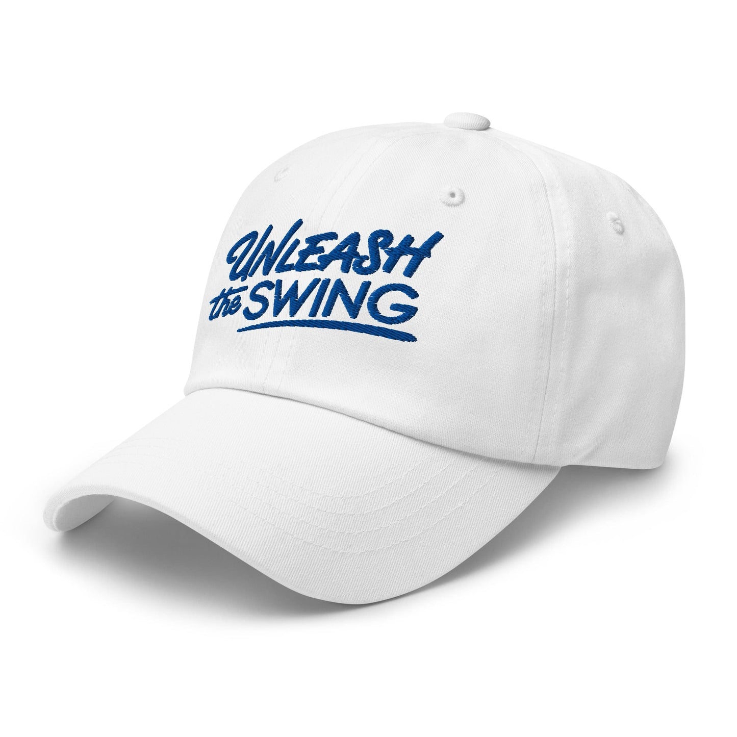 Unleash The Swing Embroidered Golf Cap - Funny Golf Tee by Swing Epic