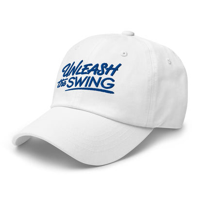 Unleash The Swing Embroidered Golf Cap - Funny Golf Tee by Swing Epic