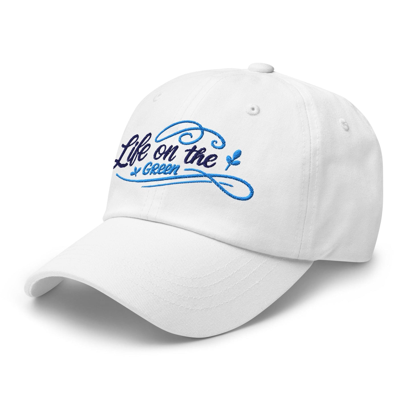 Life on the Green Quirky Fun Design Embroidered Golf Cap - Funny Golf Tee by Swing Epic