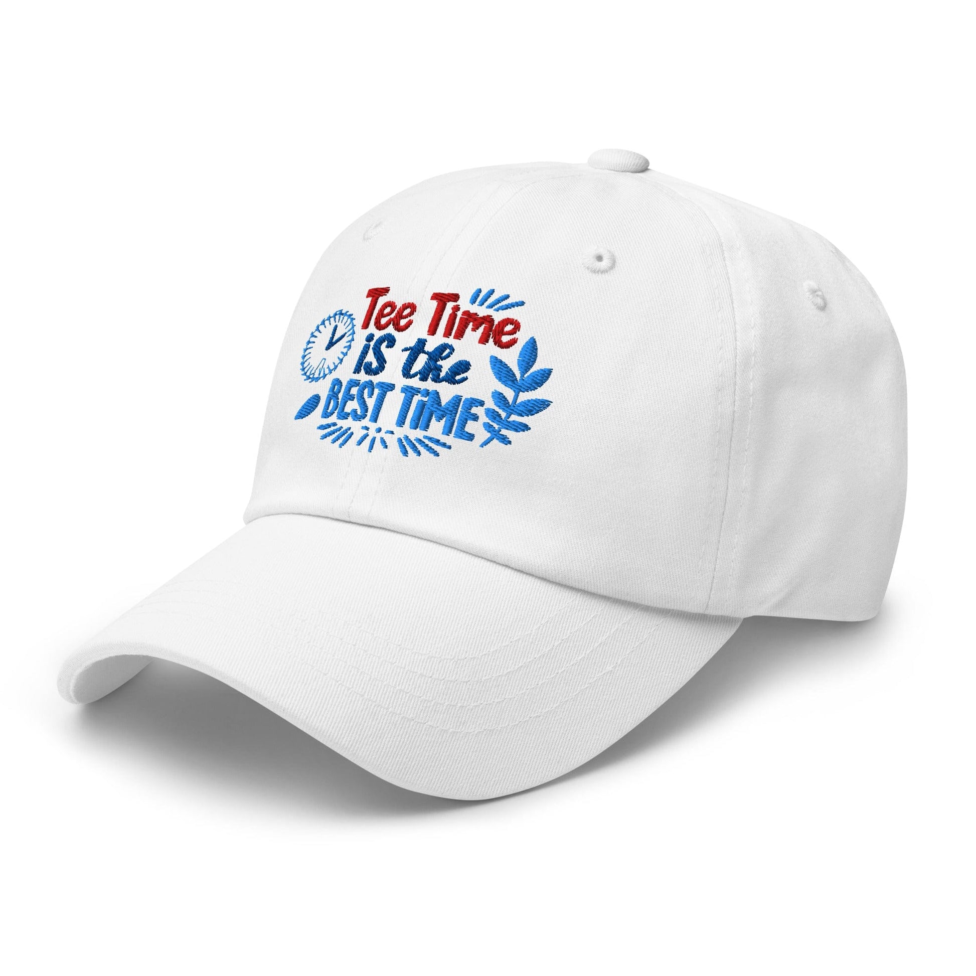 Tee Time is the Best Time Embroidered Golf Cap - Funny Golf Tee by Swing Epic