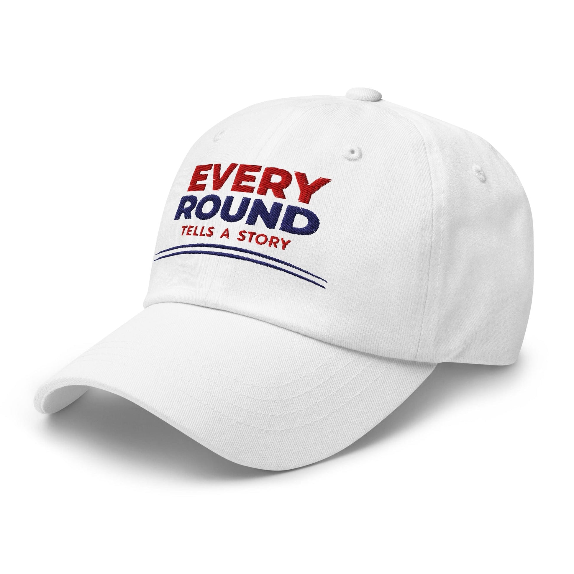 Every Round Tells A Story Embroidered Golf Cap - Funny Golf Tee by Swing Epic