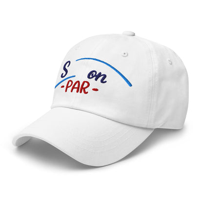 Stay on Par Embroidered Golf Cap - Funny Golf Tee by Swing Epic