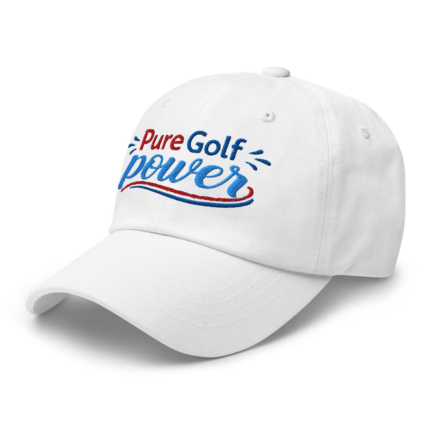 Pure Golf Power Embroidered Golf Cap - Funny Golf Tee by Swing Epic