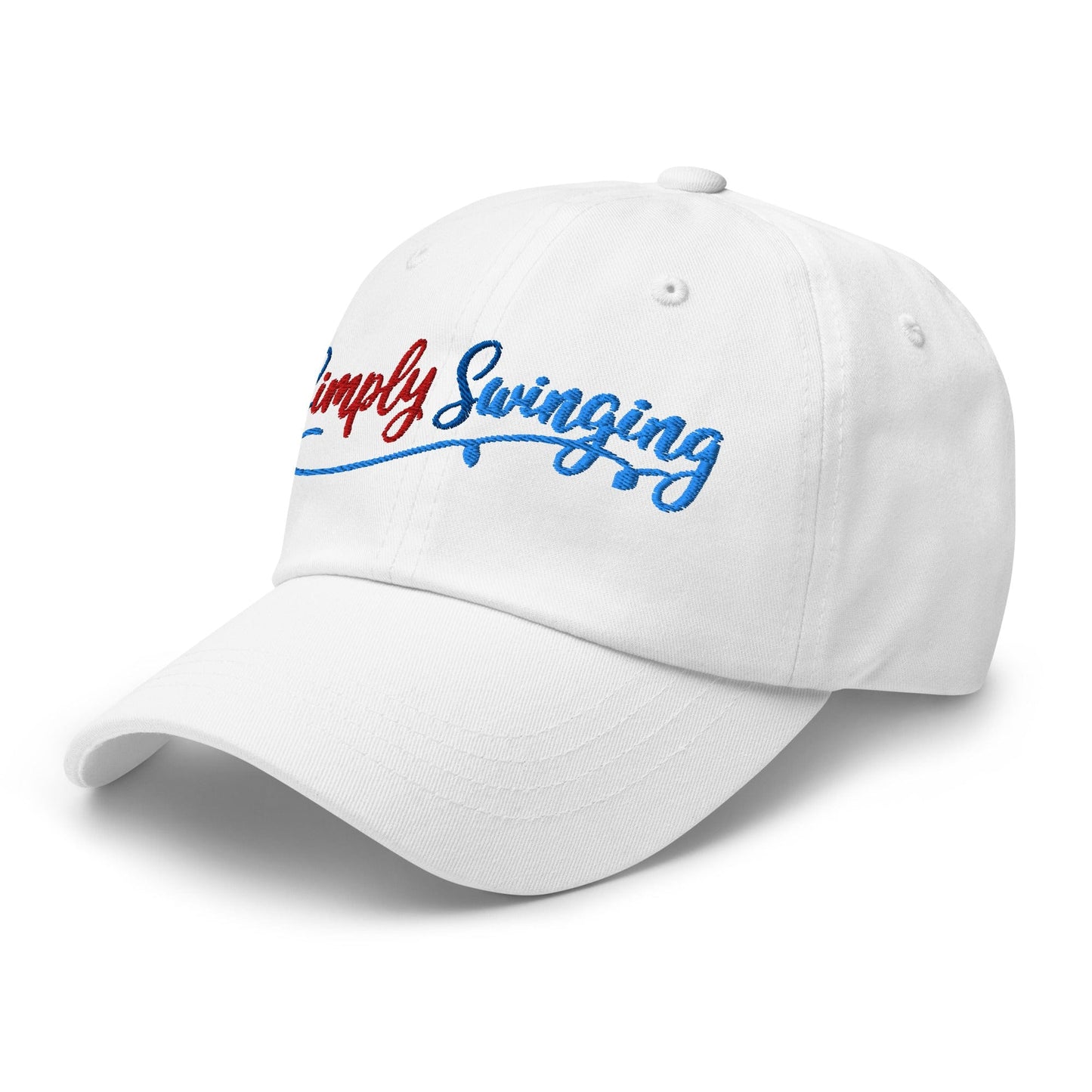Simply Swinging Quirky Fun Embroidered Golf Cap - Funny Golf Tee by Swing Epic