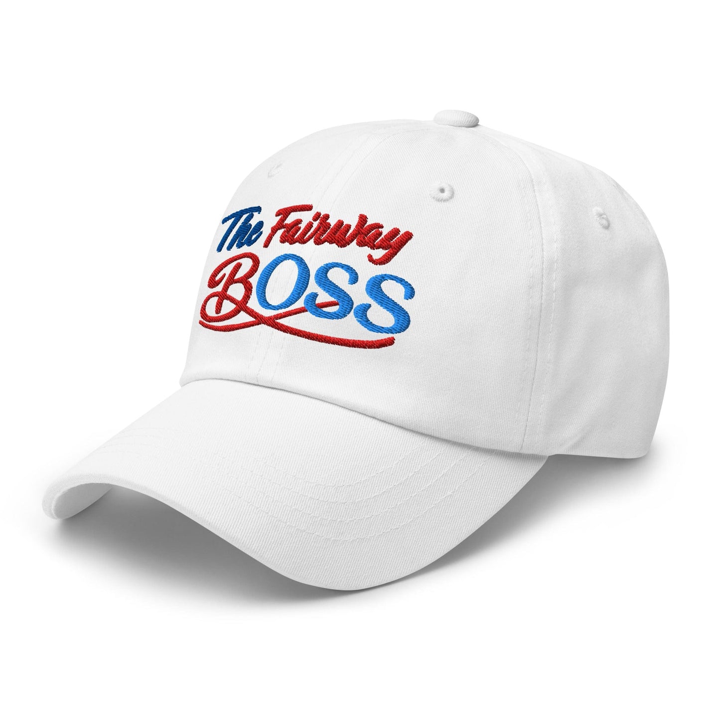 The Fairway Boss Sparkling Glitter Print Embroidered Golf Cap - Funny Golf Tee by Swing Epic