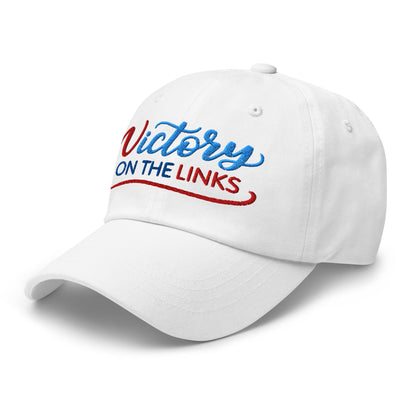 Victory on the Links Fun and Unique Embroidered Golf Cap - Funny Golf Tee by Swing Epic