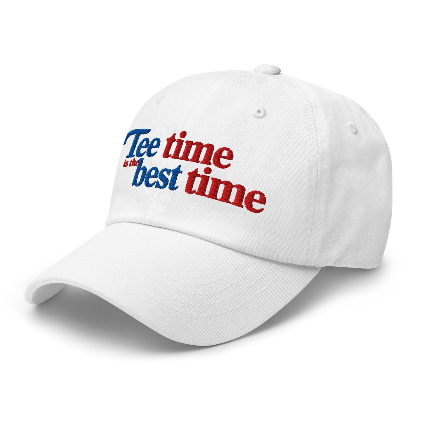 Tee Time is the Best Time Embroidered Golf Cap - Funny Golf Tee by Swing Epic
