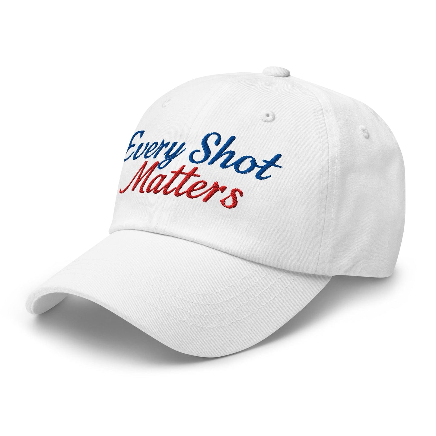 Every Shot Matters Fun Embroidered Golf Cap - Funny Golf Tee by Swing Epic
