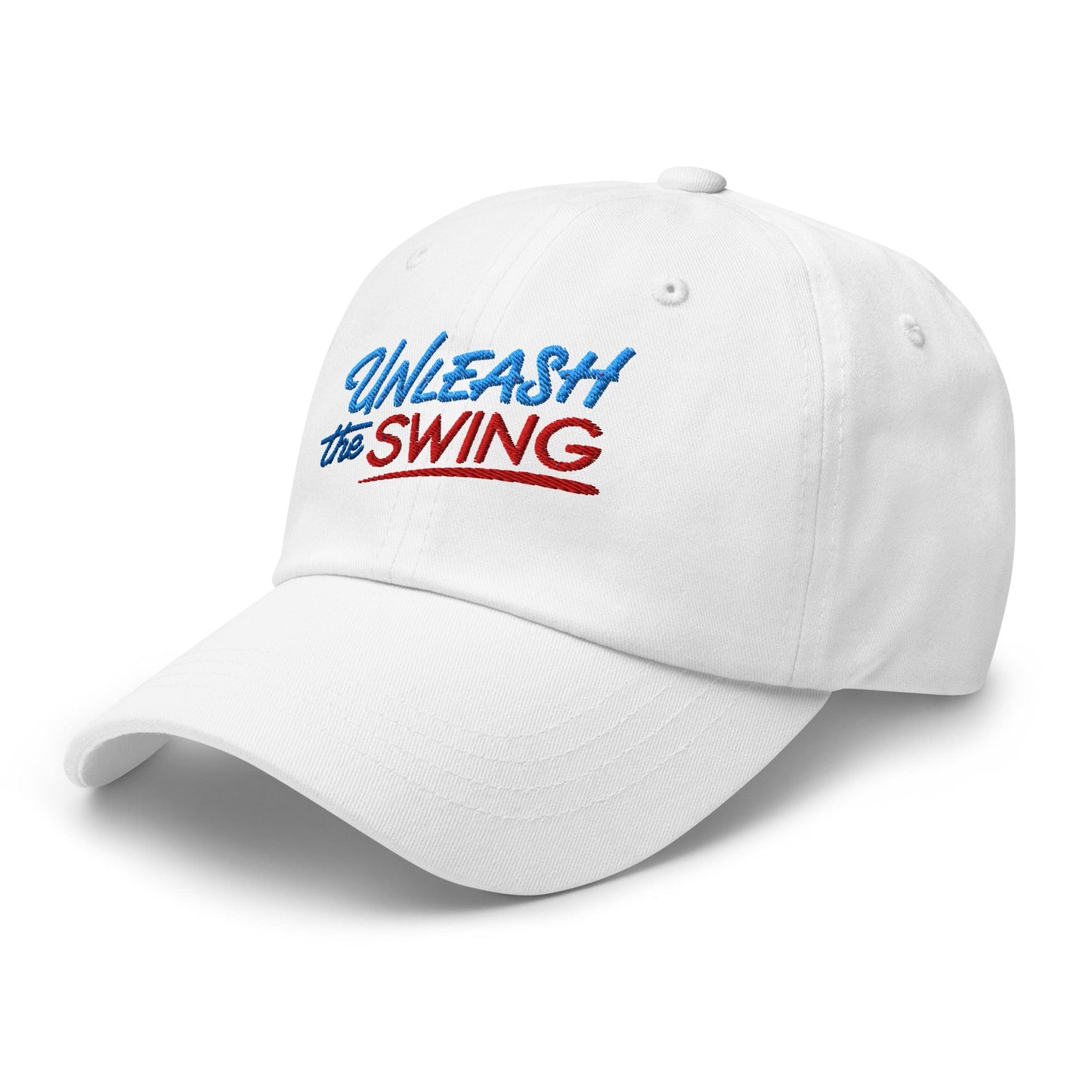 Unleash The Swing Embroidered Golf Cap - Funny Golf Tee by Swing Epic