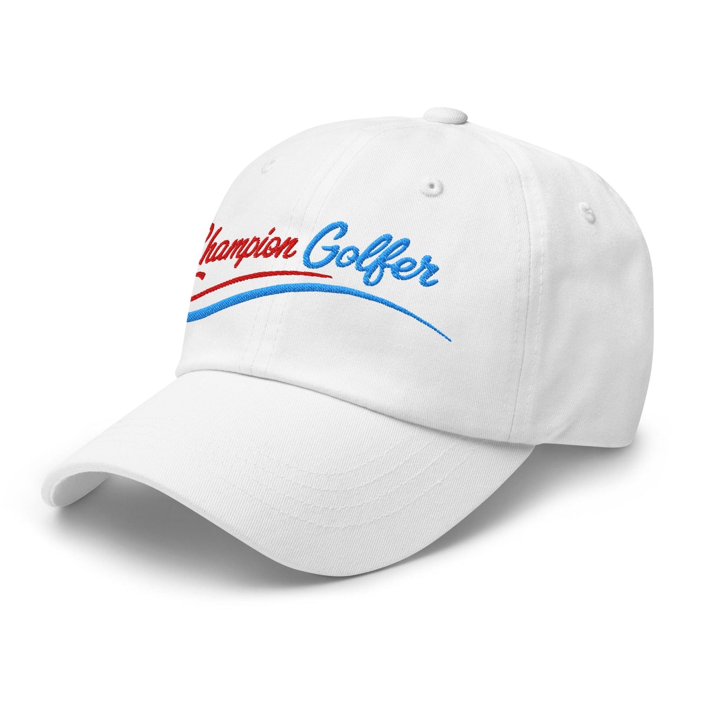 Champion Golfer Sparkling Star Fun Embroidered Golf Cap - Funny Golf Tee by Swing Epic