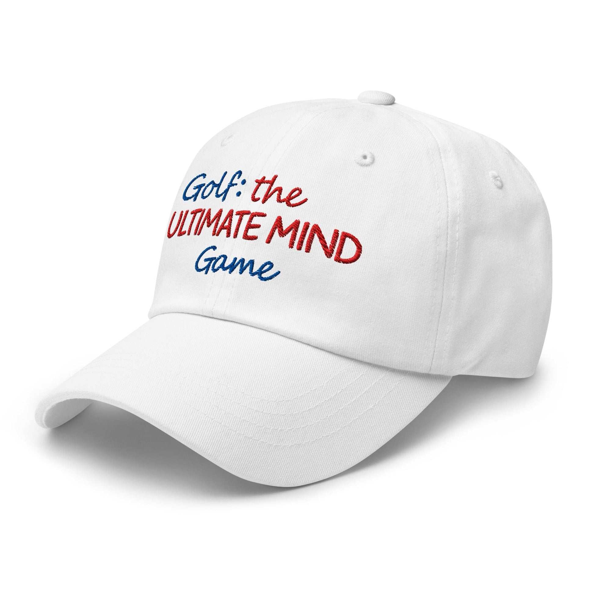 Golf: The Ultimate Mind Game Embroidered Golf Cap - Funny Golf Tee by Swing Epic