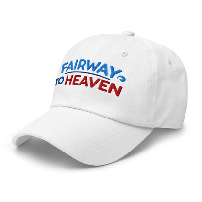 Fairway To Heaven Fun Spirit Embroidered Golf Cap - Funny Golf Tee by Swing Epic