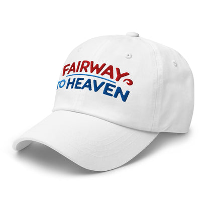 Fairway To Heaven Fun Spirit Embroidered Golf Cap - Funny Golf Tee by Swing Epic