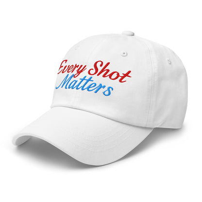 Every Shot Matters Fun Embroidered Golf Cap - Funny Golf Tee by Swing Epic
