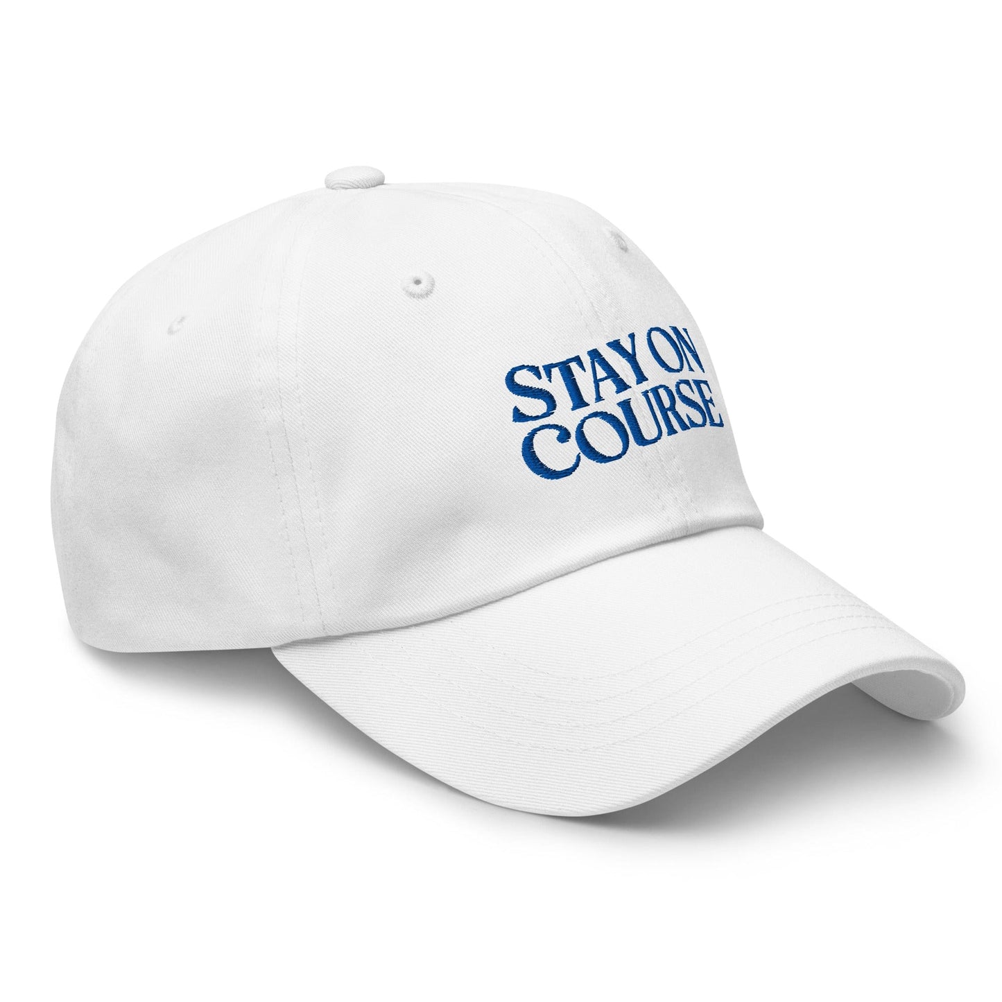 Stay On Course Quirky Fun Embroidered Golf Cap - Funny Golf Tee by Swing Epic