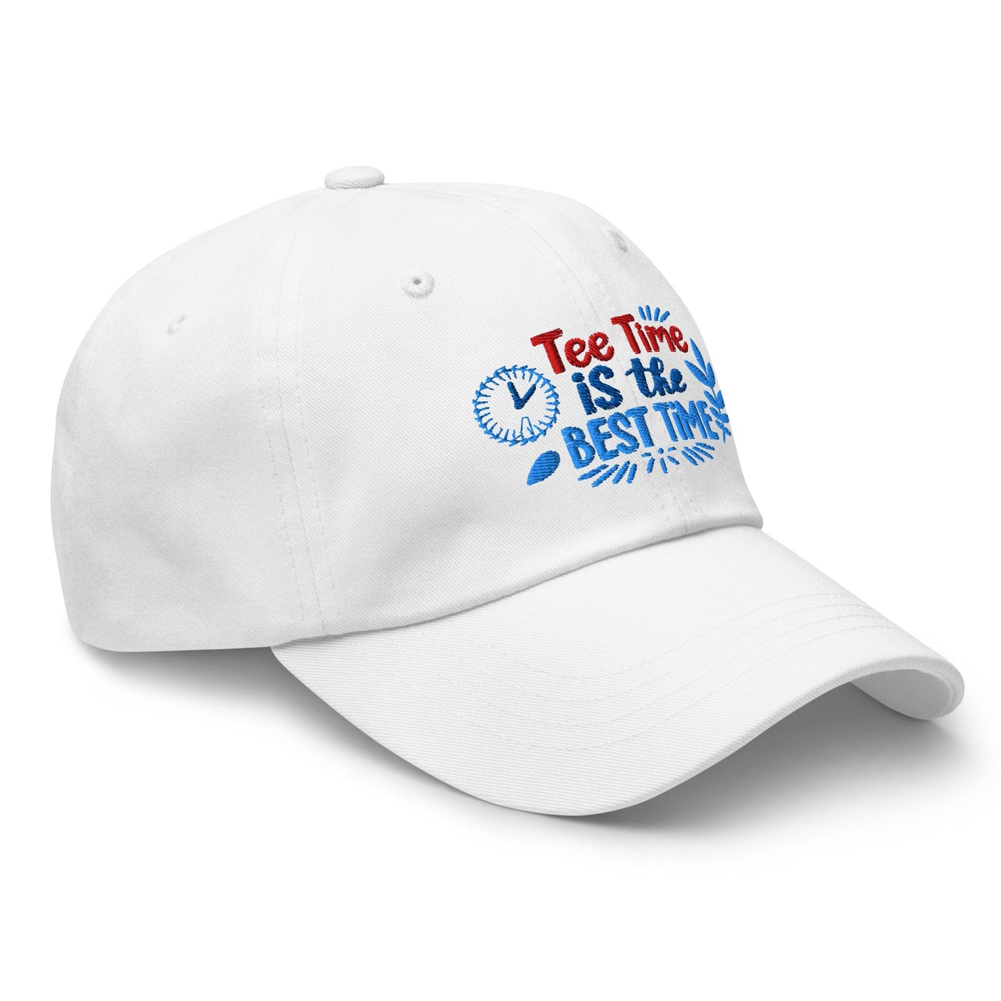 Tee Time is the Best Time Embroidered Golf Cap - Funny Golf Tee by Swing Epic