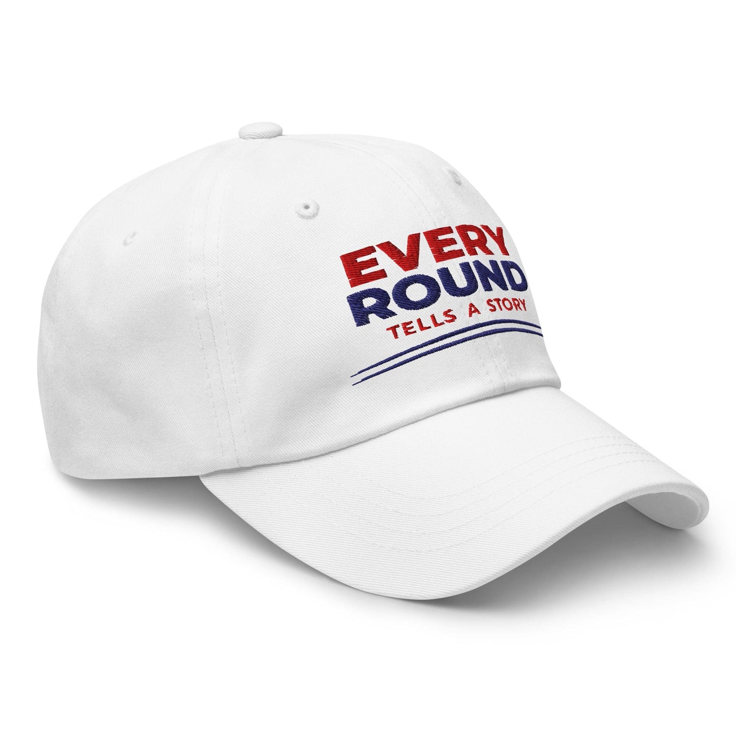 Every Round Tells A Story Embroidered Golf Cap - Funny Golf Tee by Swing Epic