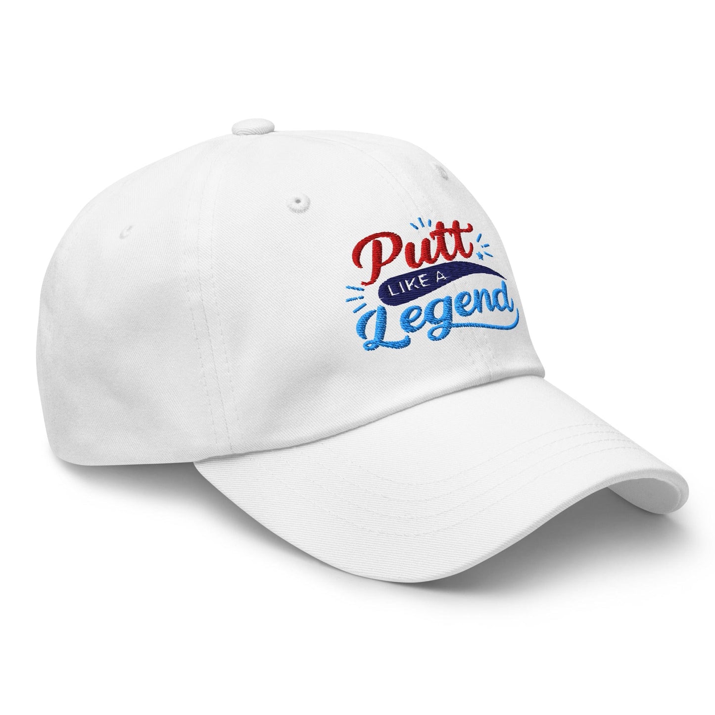 Putt Like A Legend Fun and Unique Embroidered Golf Cap - Funny Golf Tee by Swing Epic