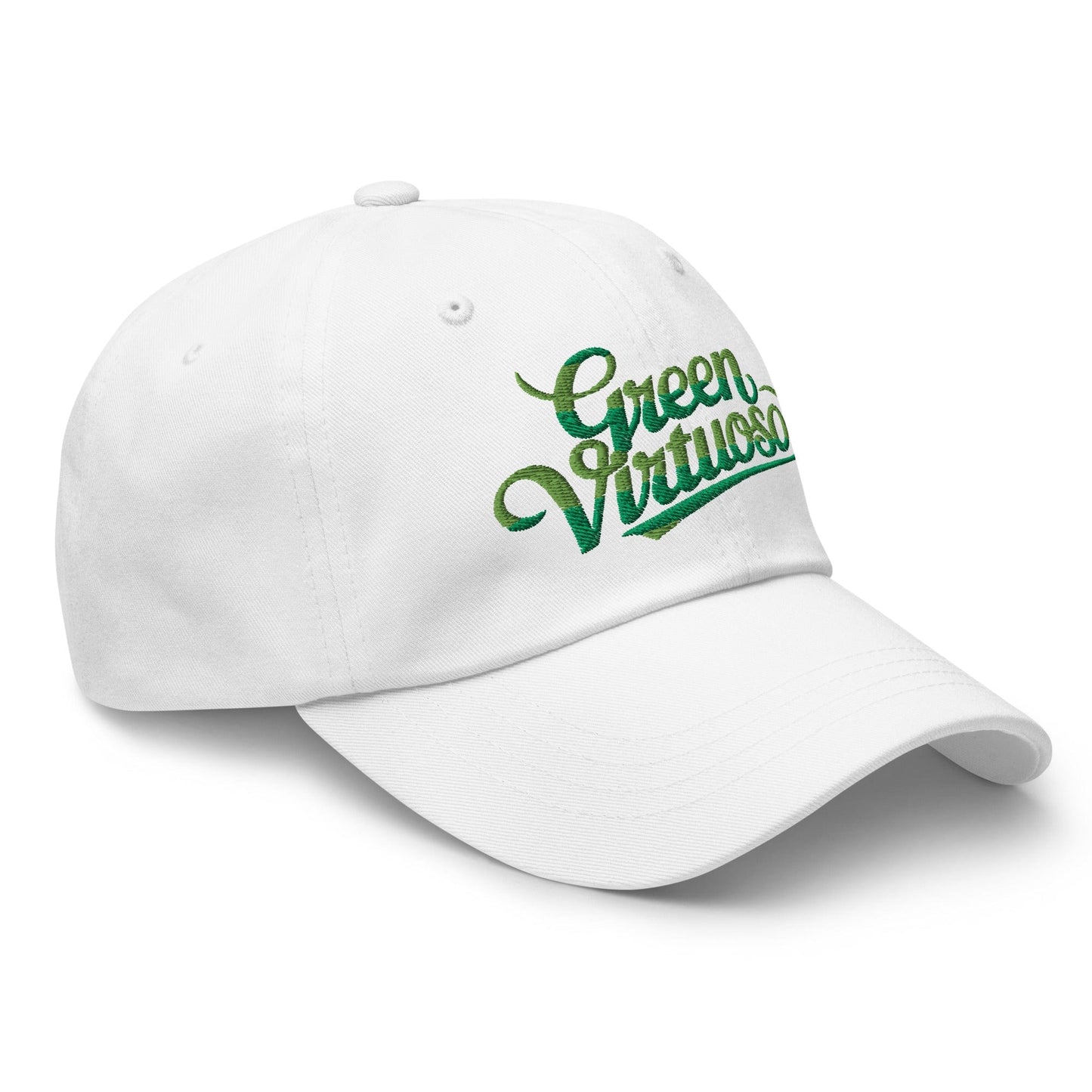 Green Virtuoso Embroidered Golf Cap - Funny Golf Tee by Swing Epic