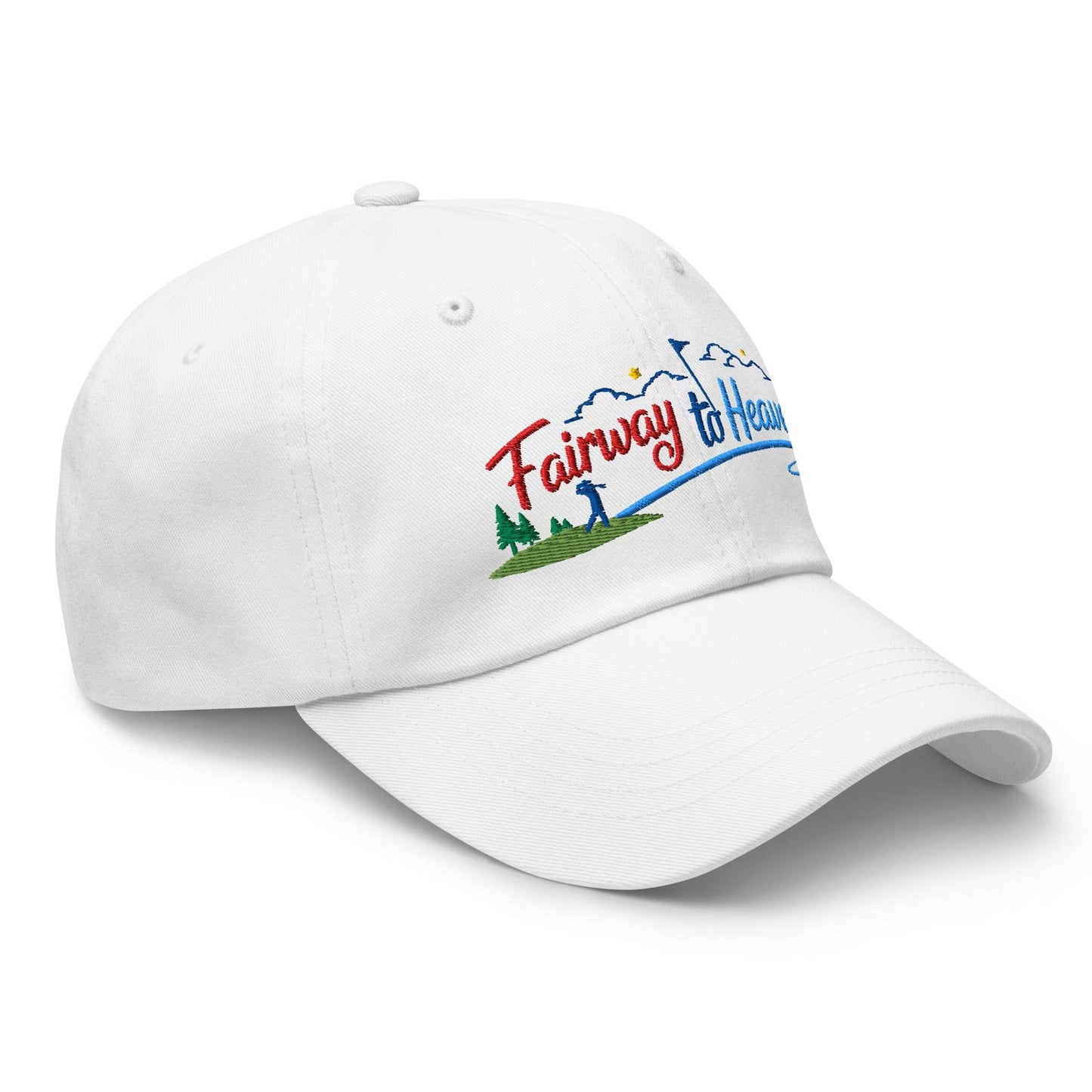Fairway to Heaven Embroidered Golf Cap - Funny Golf Tee by Swing Epic