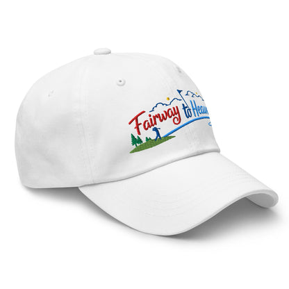 Fairway to Heaven Embroidered Golf Cap - Funny Golf Tee by Swing Epic