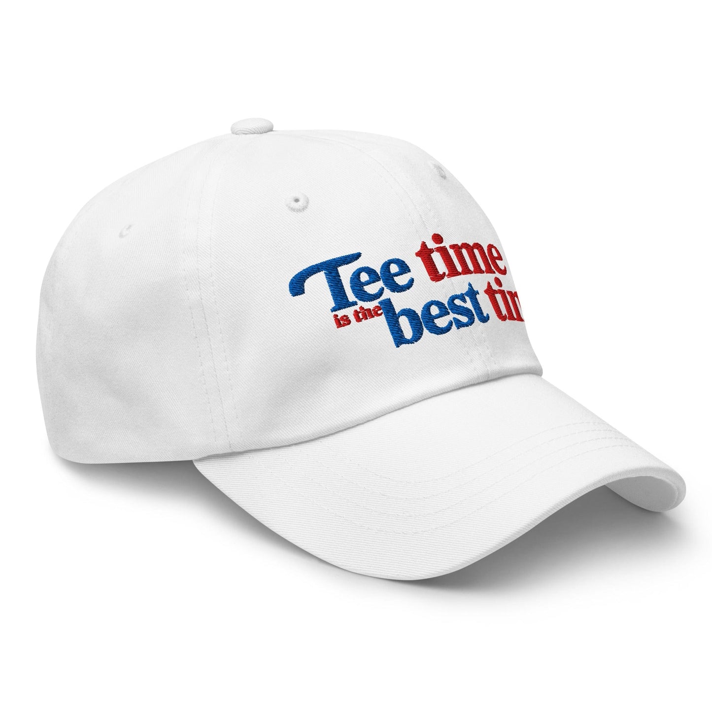 Tee Time is the Best Time Embroidered Golf Cap - Funny Golf Tee by Swing Epic