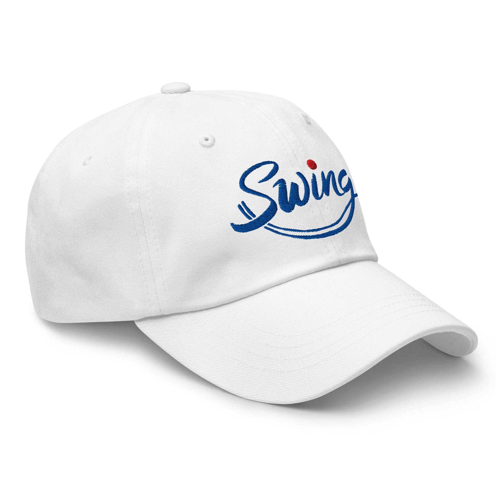 Swing into Action Statement Embroidered Golf Cap - Funny Golf Tee by Swing Epic