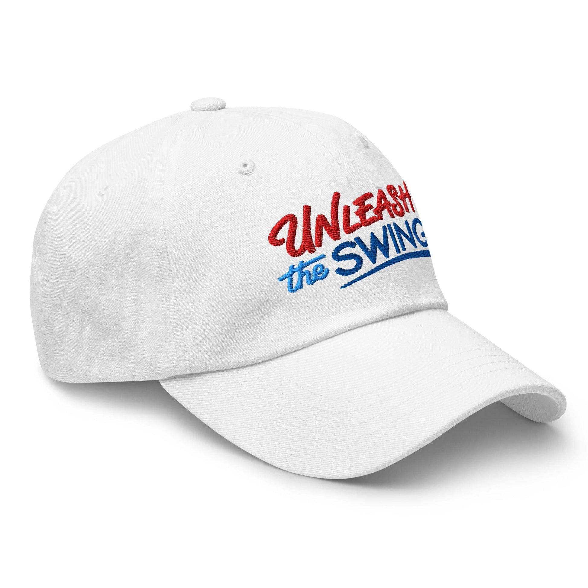 Unleash The Swing Embroidered Golf Cap - Funny Golf Tee by Swing Epic