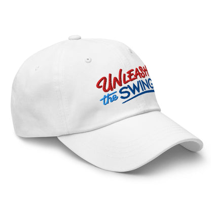 Unleash The Swing Embroidered Golf Cap - Funny Golf Tee by Swing Epic
