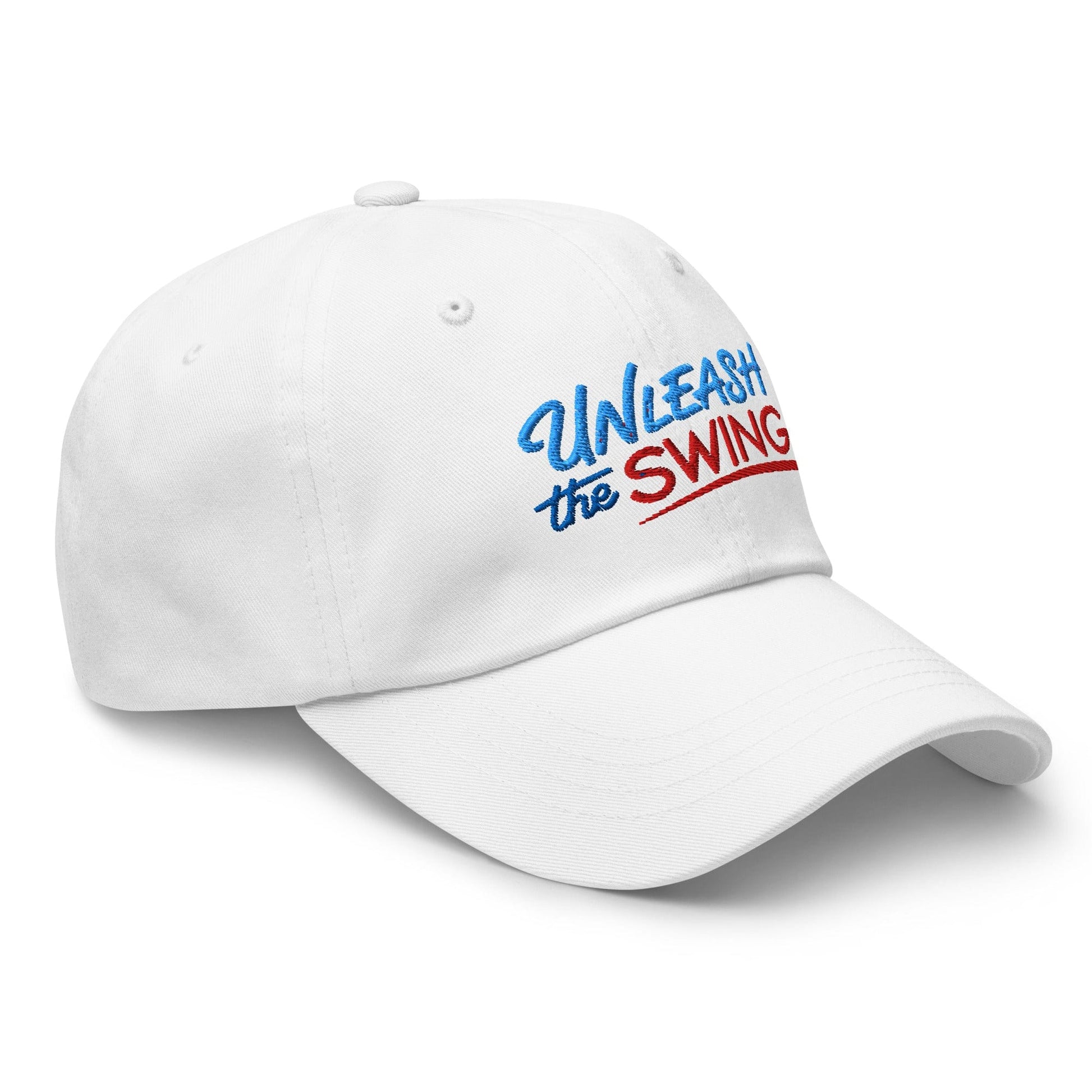 Unleash The Swing Embroidered Golf Cap - Funny Golf Tee by Swing Epic