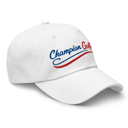 Champion Golfer Sparkling Star Fun Embroidered Golf Cap - Funny Golf Tee by Swing Epic