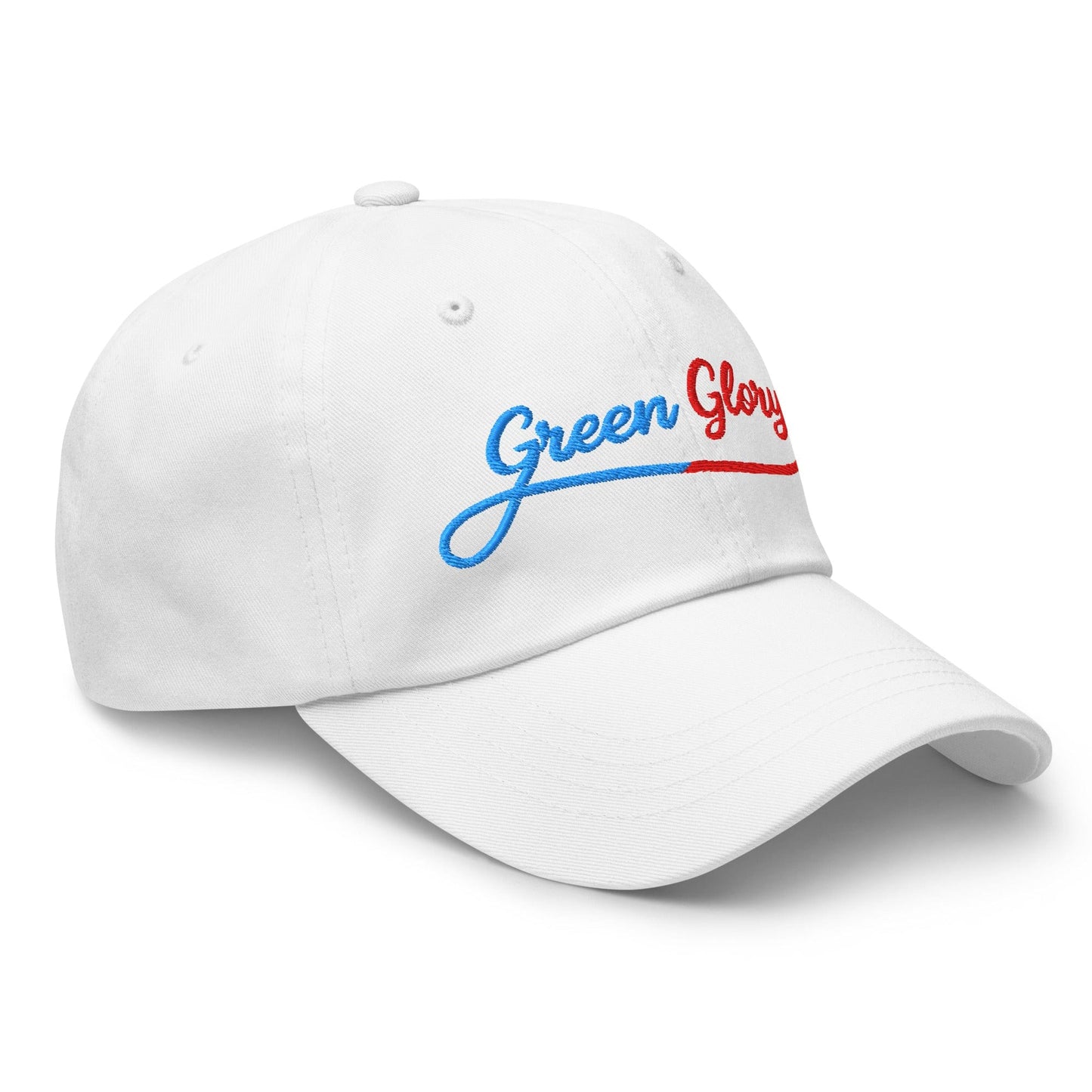 Green Glory Star Fun Floral Print Embroidered Golf Cap - Funny Golf Tee by Swing Epic