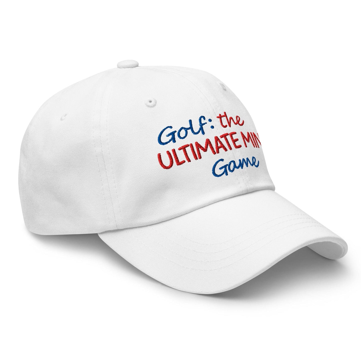 Golf: The Ultimate Mind Game Embroidered Golf Cap - Funny Golf Tee by Swing Epic