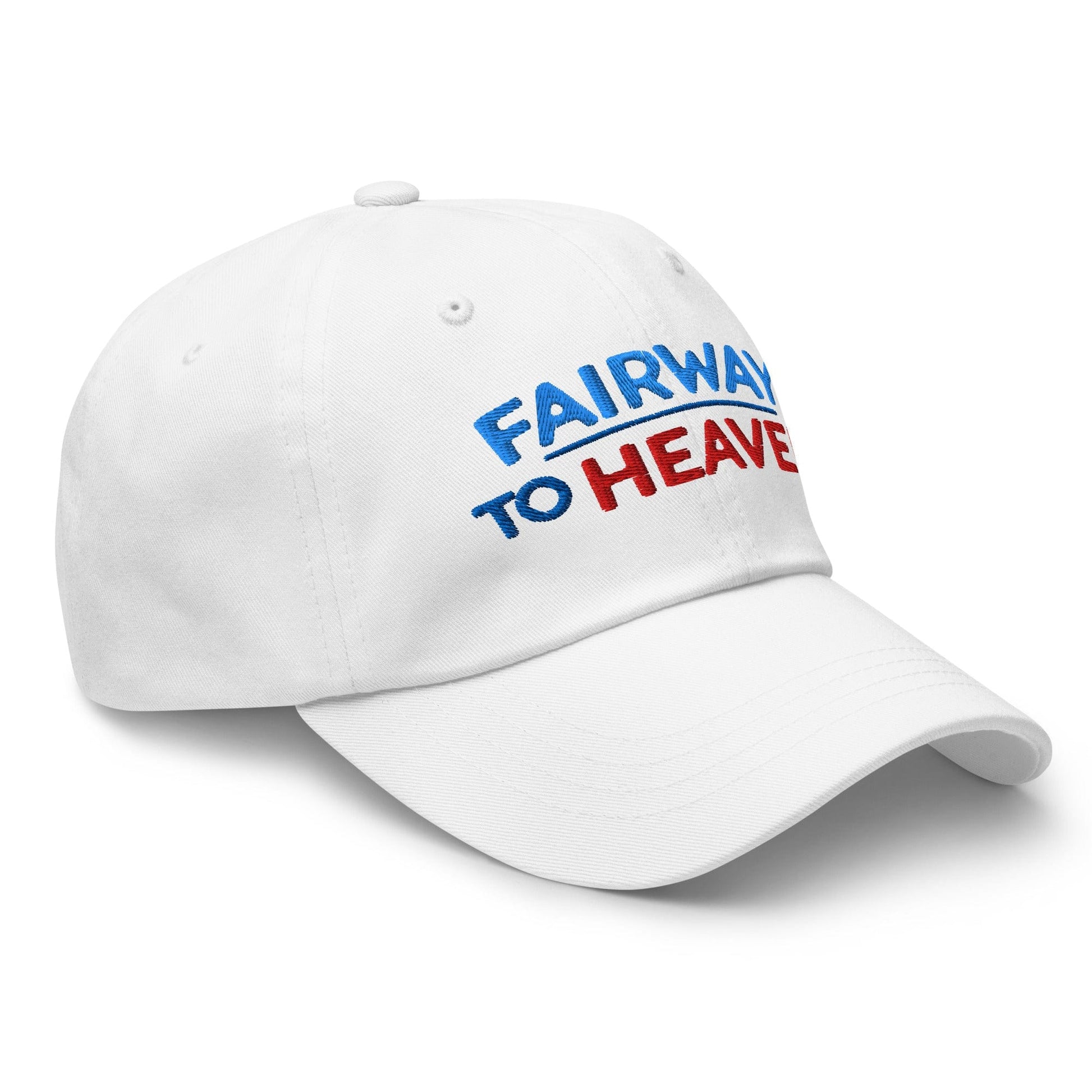 Fairway To Heaven Fun Spirit Embroidered Golf Cap - Funny Golf Tee by Swing Epic